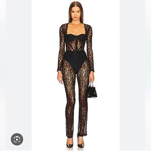 Michael Costello x REVOLVE Audrey Jumpsuit in Black